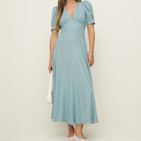 Reformation Naira Dress in Ayla Size 16 - Picture 1 of 11